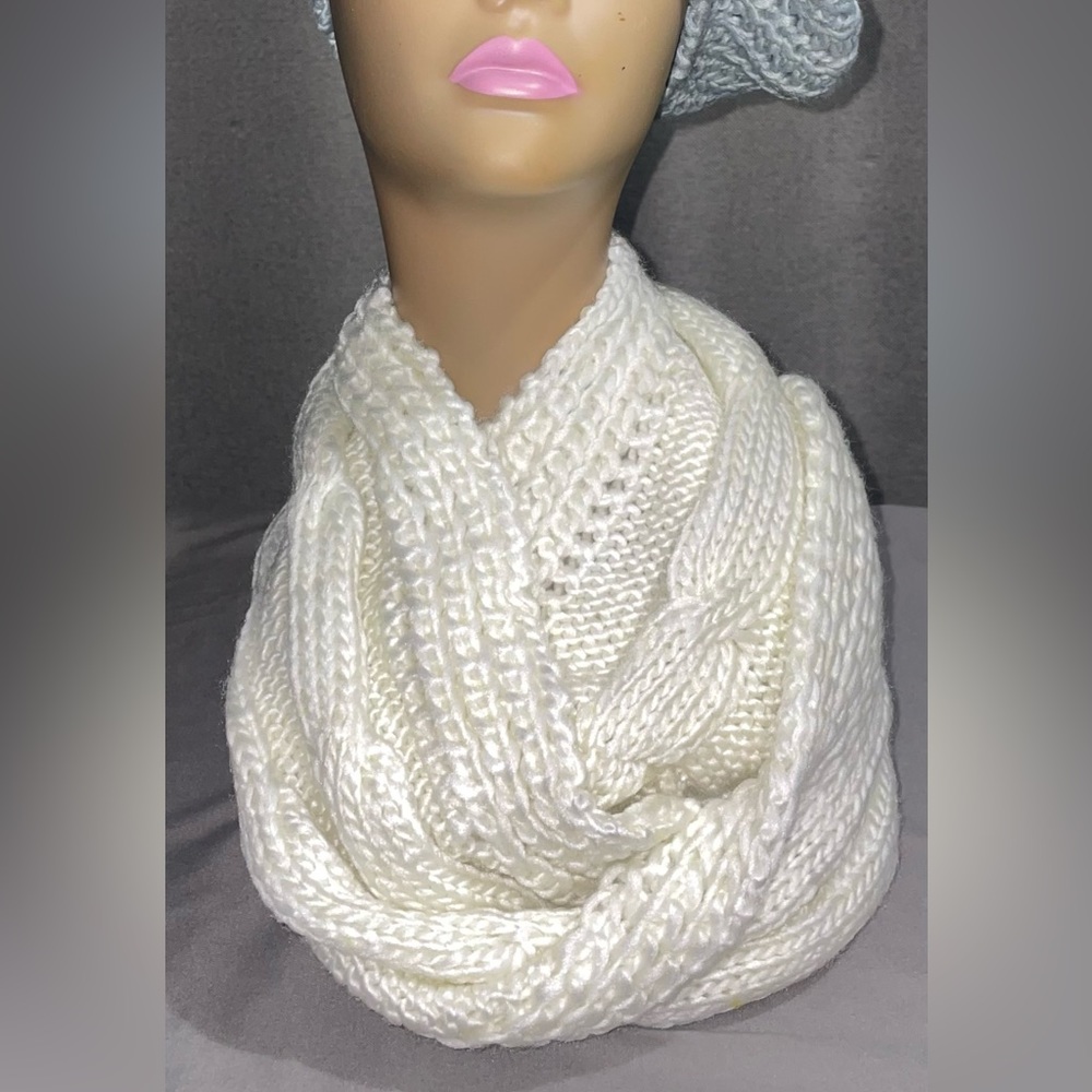 White Infinity Scarf